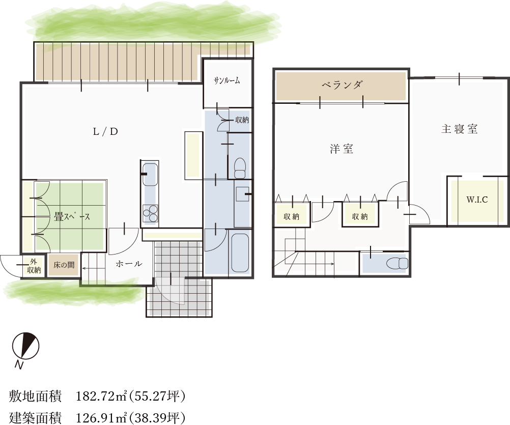 Wagaya セミオーダーハウス 石川 福井の分譲住宅 企画型注文住宅 リビングスペース