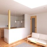 キッチンの後ろ側には脱衣室、ファミリークロークがあり、家事動線が短く使いやすい間取りです♪