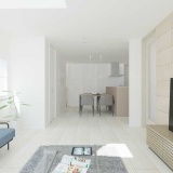 内観予想図①東側吹抜けのあるリビング