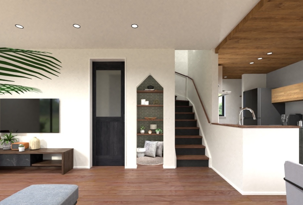 【完成予想図】まるでに秘密基地のようにこもれる「ヌック」は、自分の好きなことに没頭できる空間です。