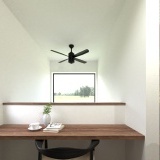 【完成予想図】吹抜けを介して１階とつながる２階ホールのマルチカウンター。