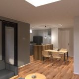 LDKは18.8帖の大空間で、天井高も2.5mのため圧迫感なく過ごせます。