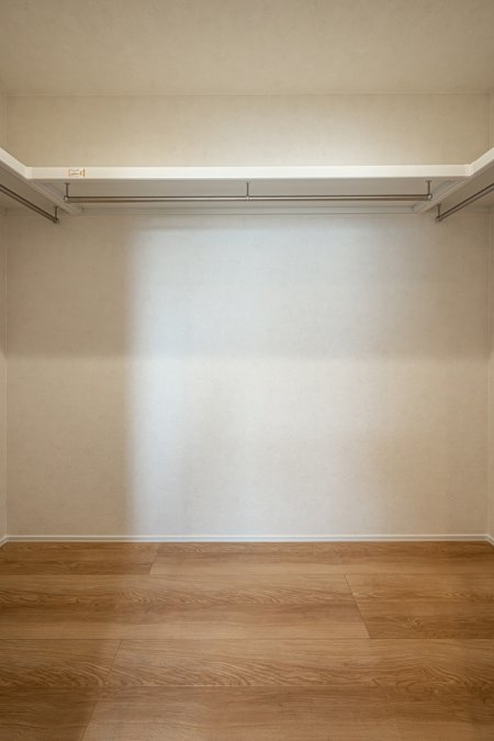 寝室には大容量の2.25帖のウォークインクローゼットを完備し、各子供部屋にもクローゼットを完備しています♪