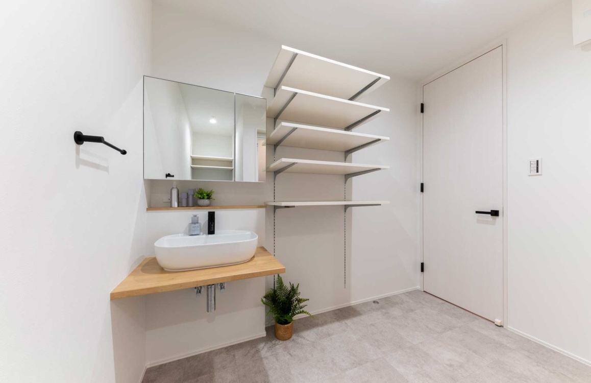 ミラタップ 造作洗面台