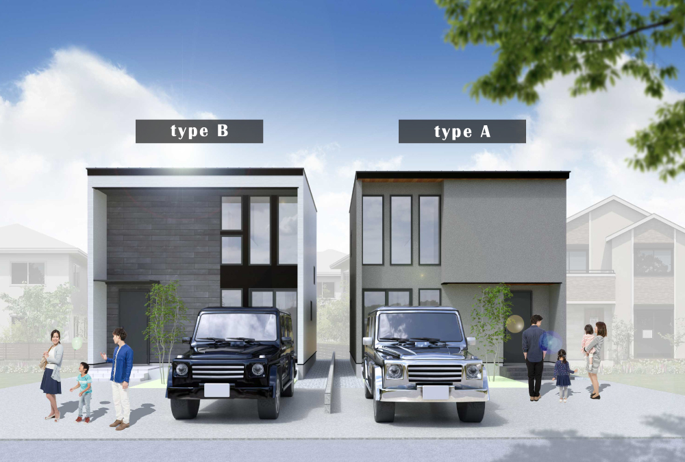 完成予想図（B棟左）