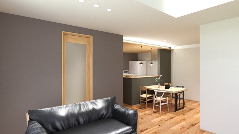 内観予想図① スタイリッシュな内装デザイン