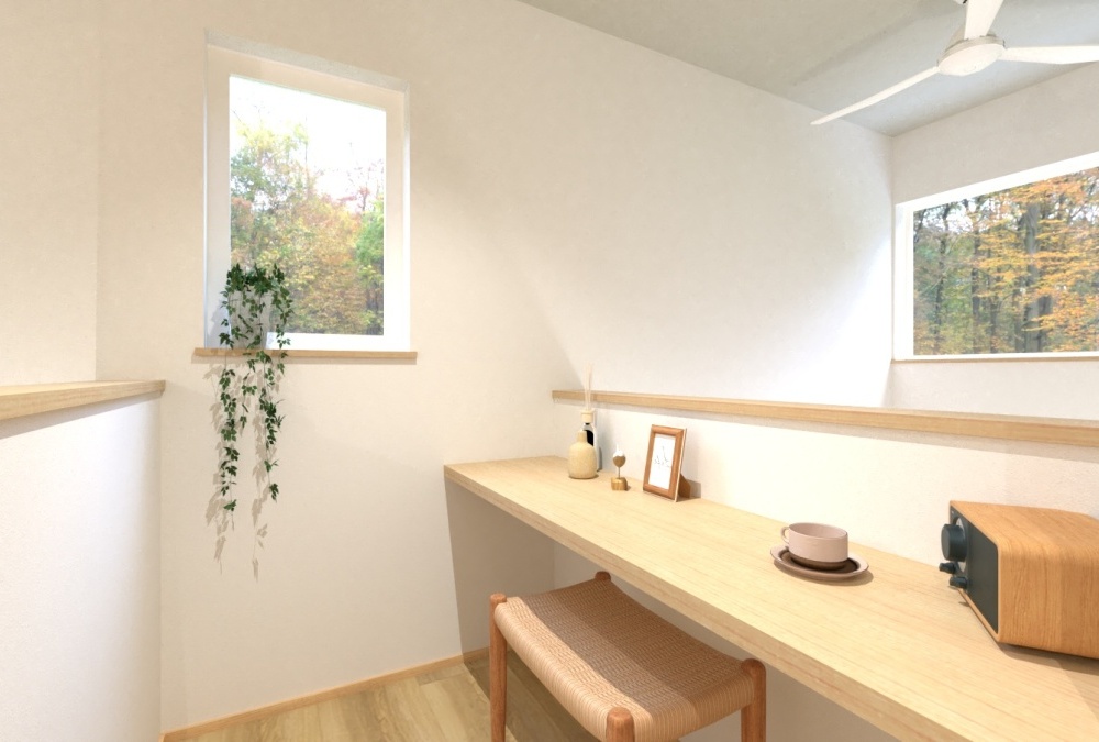 ２階ホールには多様な使い方ができるホールカウンターを配置しました♪