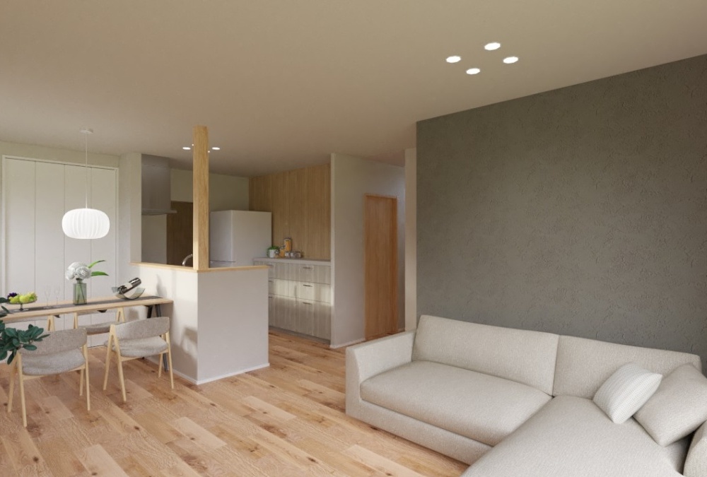 独立型洗面化粧台でご家族も来客も使いやすくプライバシーが守られる住まいです♪