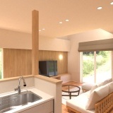 LDKは21帖で、天井高も2.5mのため圧迫感なく過ごせます。さらに吹抜があることで、帖数以上の開放感を感じられます。