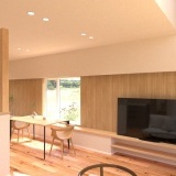 リビング・ダイニングをつなぐ長いベンチカウンターはダイニングチェアとして活用したり、本を読んだりと多用途性が高く、ご家族がそれぞれ好きな場所で好きな時間を過ごせる空間をつくりました♪