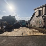 A区画現地写真（奥:B区画）