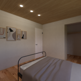 寝室は、7帖でダブルベッドを置いてもゆとりのあるスペースを確保できます♪4.5帖のウォークインクローゼットには季節物の服などの収納が出来ます。