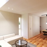 LDKは18.7帖で、天井高も2.5mのため圧迫感なく過ごせます。さらに吹抜があることで、帖数以上の開放感を感じられます♪