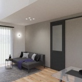 LDKは17帖で、天井高も2.5mのため圧迫感なく過ごせます。さらに吹抜があることで、帖数以上の開放感を感じられます。北向きでも吹抜のハイサッシから安定的な間接光でLDK全体が明るい空間になります。