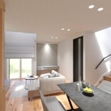 LDKは19.9帖で、天井高も2.5mのため圧迫感なく過ごせます。さらに吹抜があることで、帖数以上の開放感を感じられます。