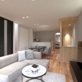 ダイニング横やキッチン横のパントリーや物入など各所に分散した収納スペースがあり、用途に応じてモノが仕舞えて便利です♪