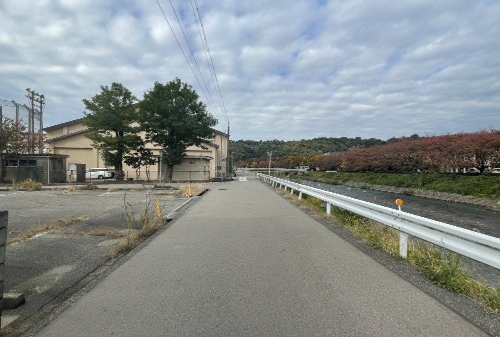 東側前面道路（南側から撮影）