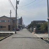 前面道路（東側から撮影）幅員：6.14ｍ　間口：7.01ｍ