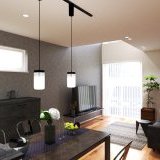 LDKは17.7帖の大空間で、天井高も2.5mのため圧迫感なく過ごせます。さらに南側に配置された吹き抜けとハイサッシのコンビネーションがLDKをより明るく開放的な空間に演出します♪