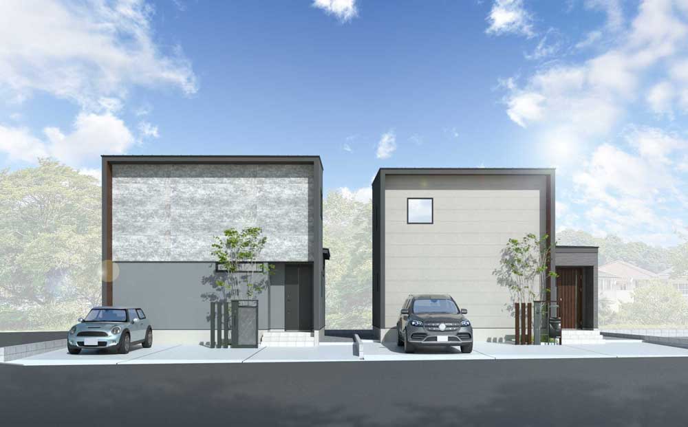 外観予想図（A棟左）