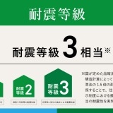 耐震性能：等級3相当（建築基準法の1.5倍の耐震性能）