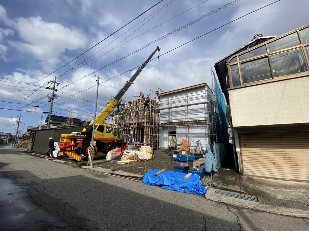 【金沢市涌波1丁目分譲住宅AB棟】工事進捗状況