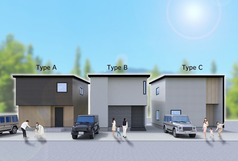 【内灘町向陽台１丁目A,B,C棟】工事進捗状況