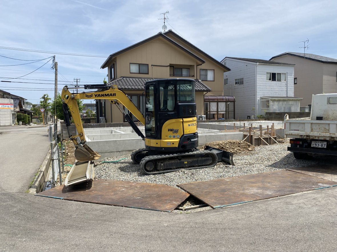 【金沢市光が丘3丁目分譲住宅AB棟】工事進捗状況