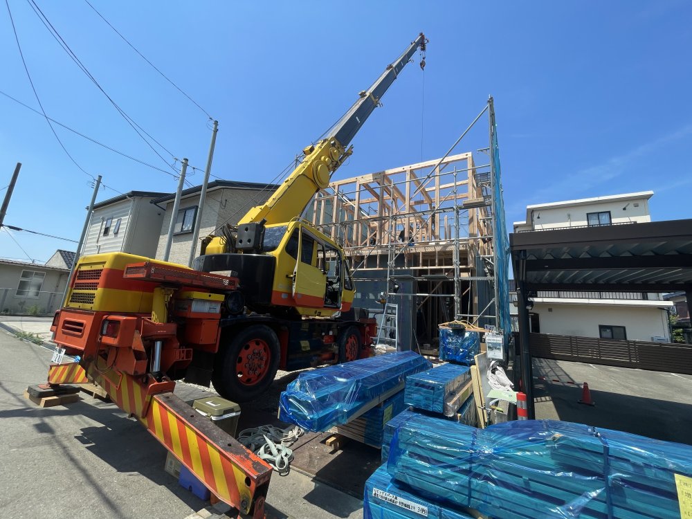 【金沢市増泉１丁目新築住宅B棟】工事進捗状況