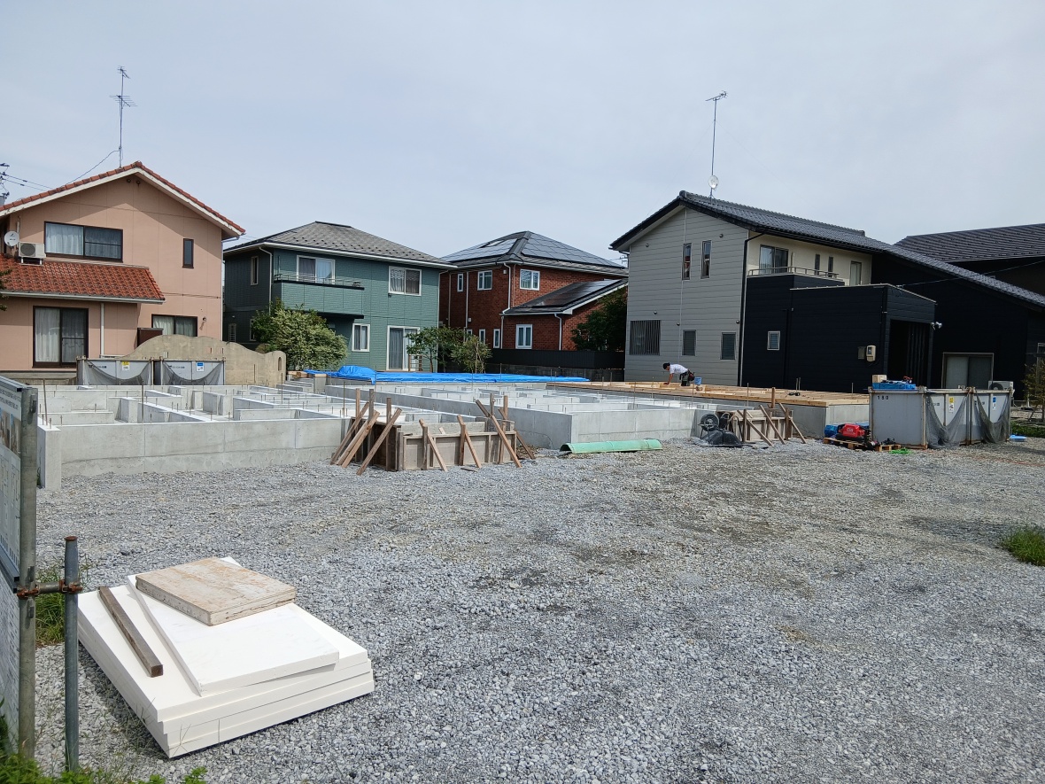 【小松市吉竹町分譲住宅A.B.C.D棟】工事進捗状況